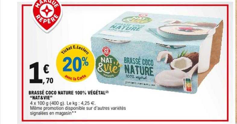 brassé coco nature 100% végétal "nat & vie"