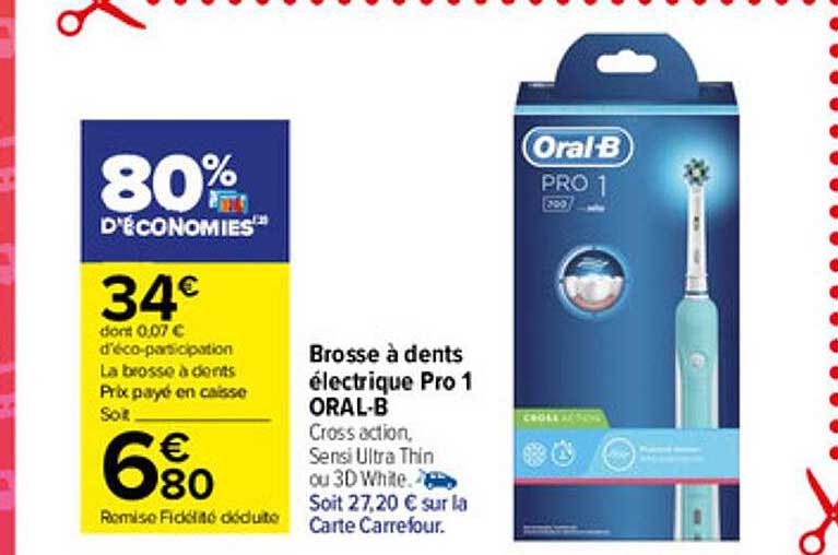 brosse à dents électrique pro 1 oral-b