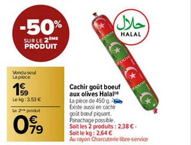 cachir goût bœuf aux olives halal