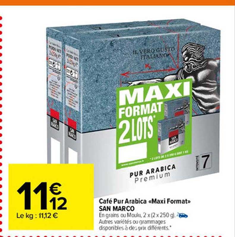 Café Pur Arabica "maxi Format" San Marco