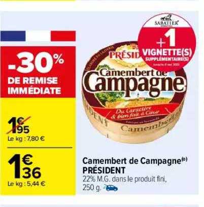 Camembert De Campagne Président