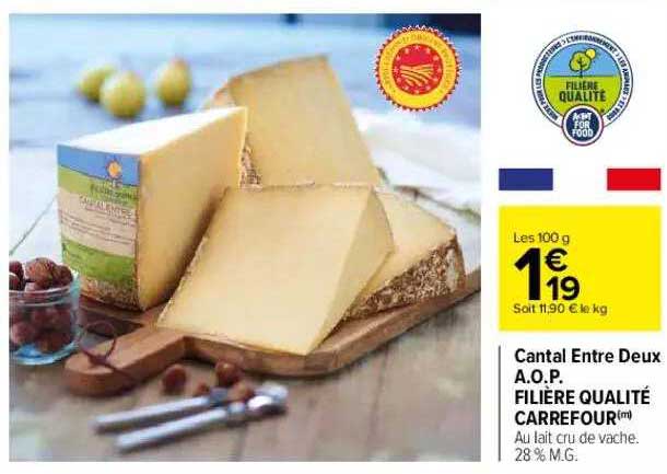 cantal entre deux a.o.p. filière qualité carrefour