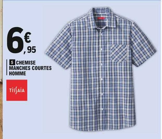 chemise manches courtes homme tissaia