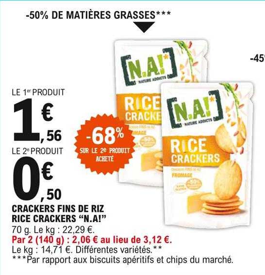 crackers fins de riz rice crackers "n.a!"