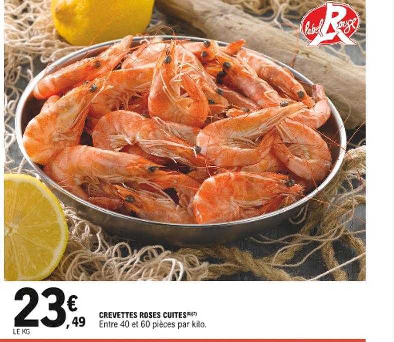 Crevettes Roses Cuites