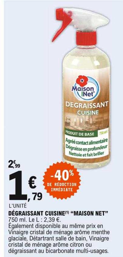 Dégraissant Cuisine "maison Net"