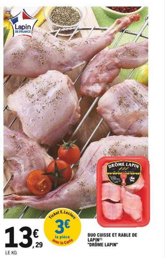 duo cuisse et rable de lapin "drôme lapin"