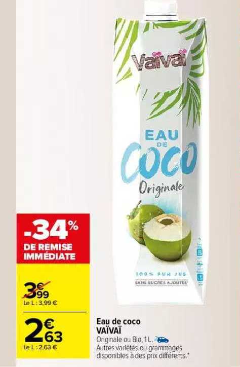 Eau De Coco Vaïvaï