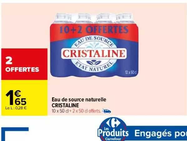 Eau De Source Naturelle Cristaline