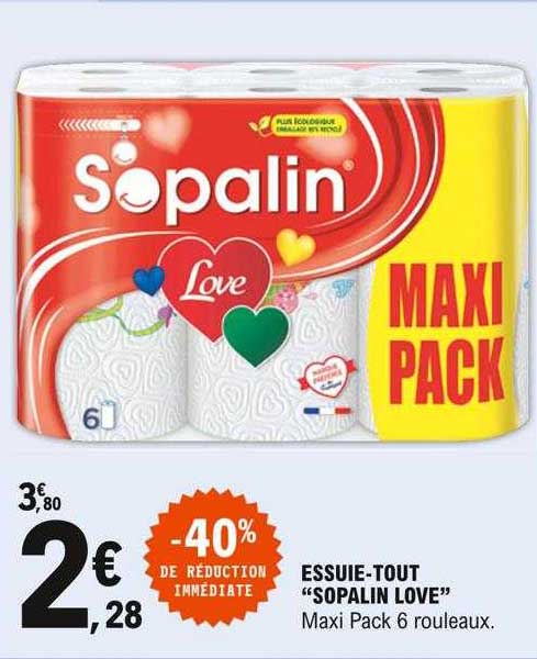 essuie-tout "sopalin love"