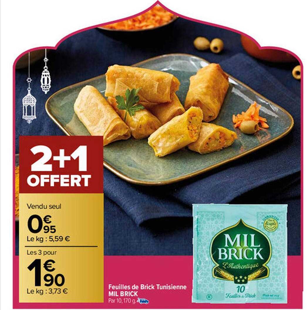 feuilles de brick tunisienne mil brick