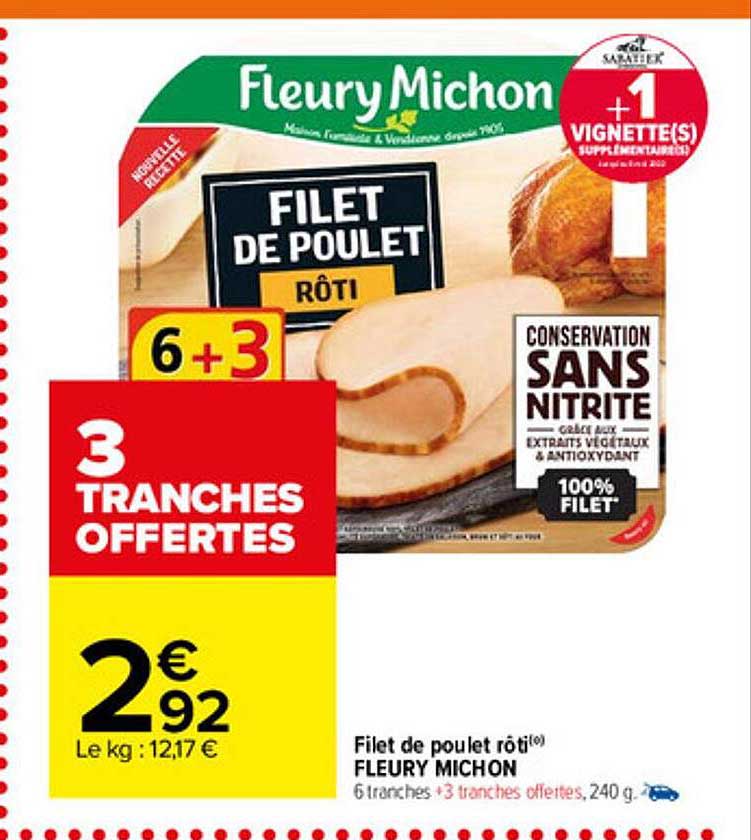 filet de poulet rôti fleury michon