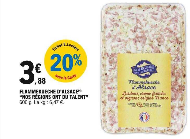 flammekueche d'alsace "nos régions ont du talent"