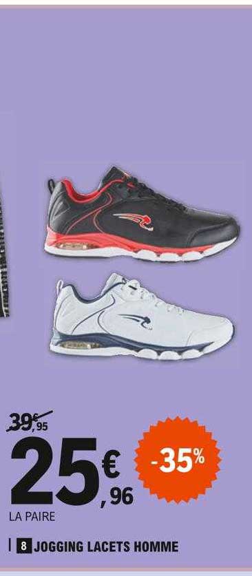 jogging lacets homme