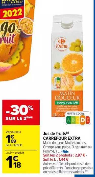 Jus De Fruits Carrefour Extra