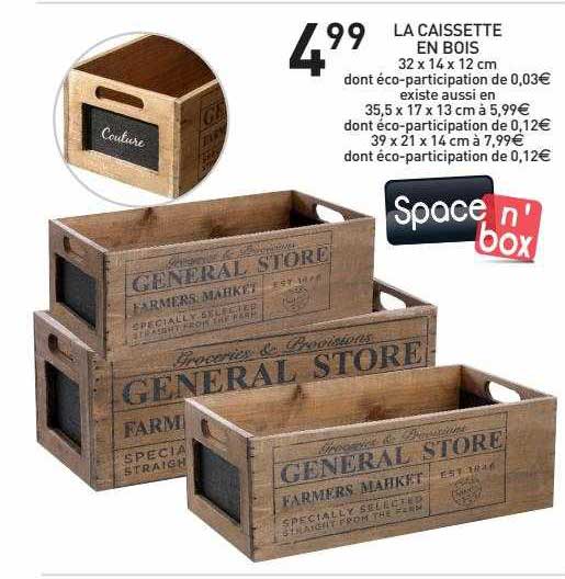 la caissettes en bois