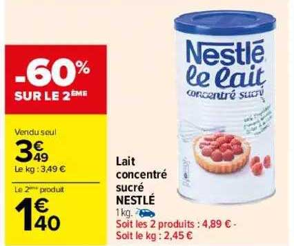 Lait Concentré Sucré Nestlé
