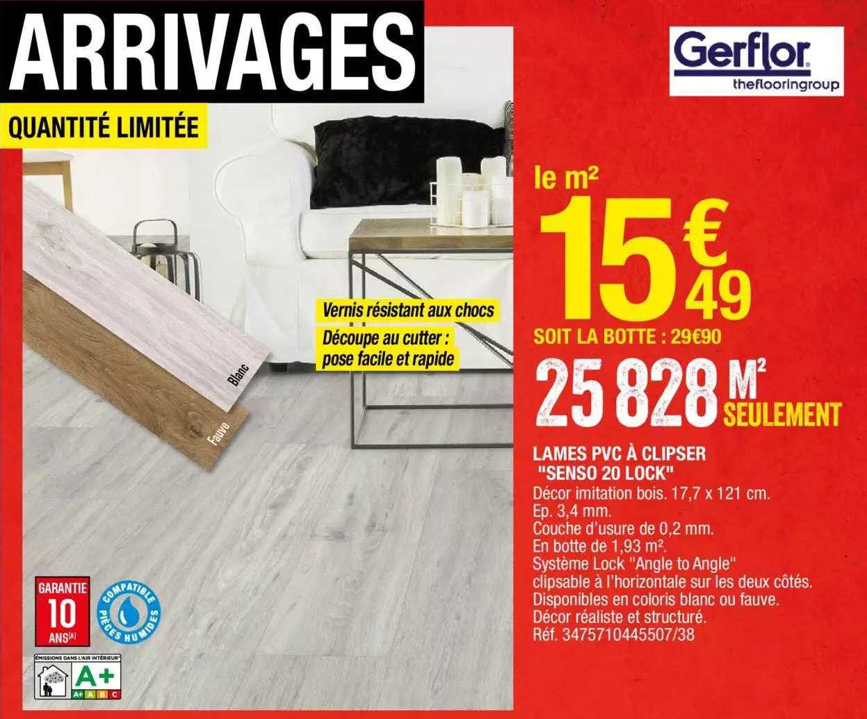 lames pvc à clipser "senso 20 lock" gerflor