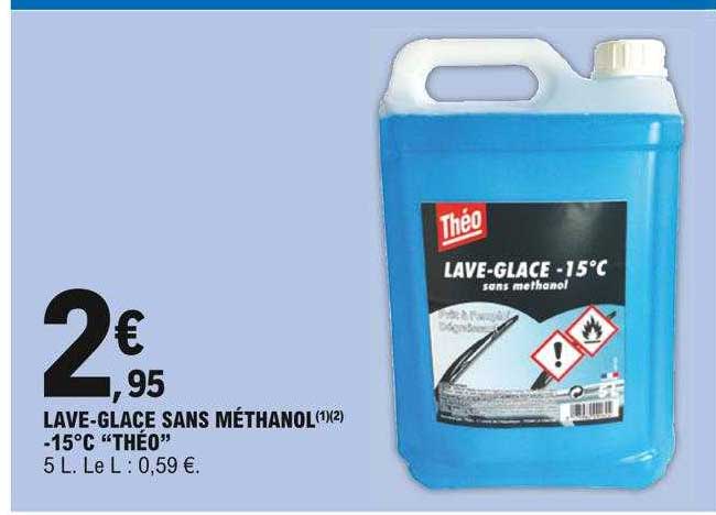 lave-glace sans méthanol -15°c "théo"