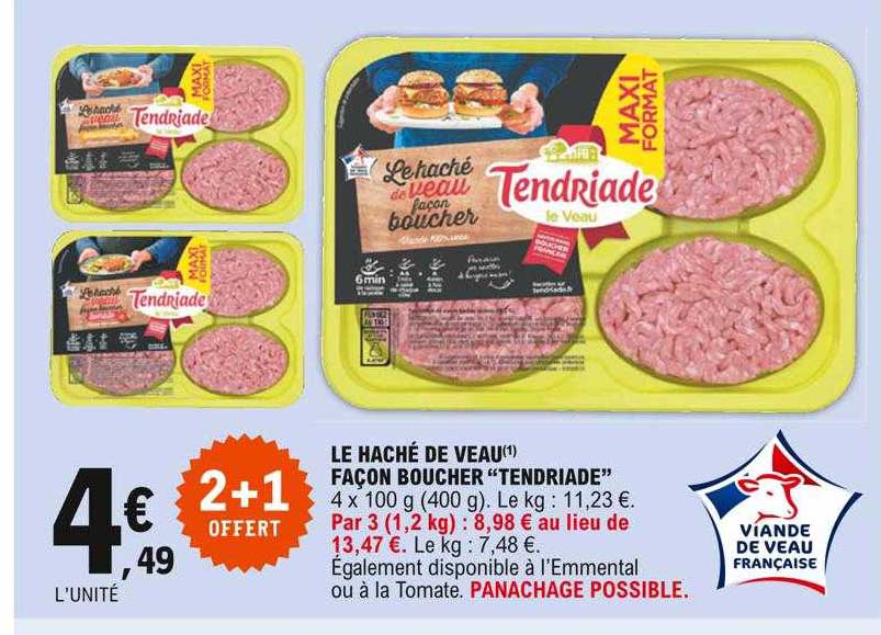 le haché de veau façon boucher "tendriade"