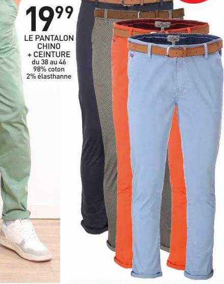 le pantalon chino + ceinture