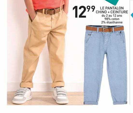 le pantalon chino + ceinture