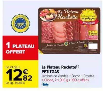 Le Plateau Raclette Pettigas
