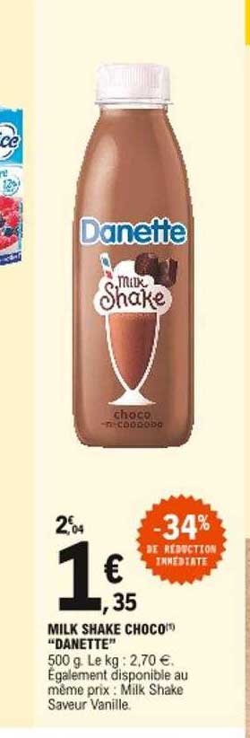 milk shake choco "danette"
