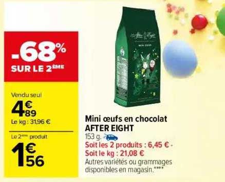 mini oeufs en chocolat after eight