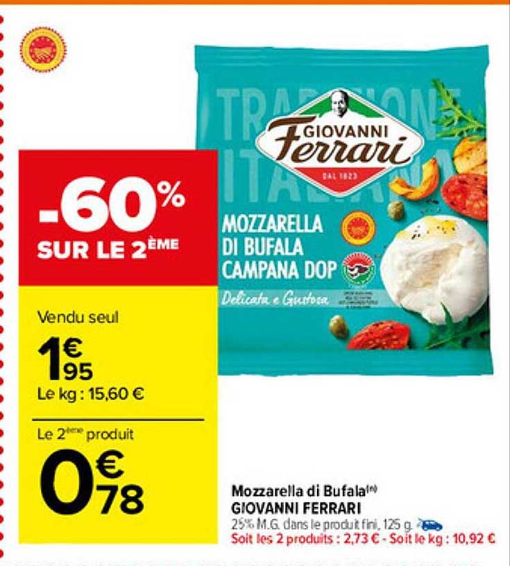 mozzarella di bufala giovanni ferrari