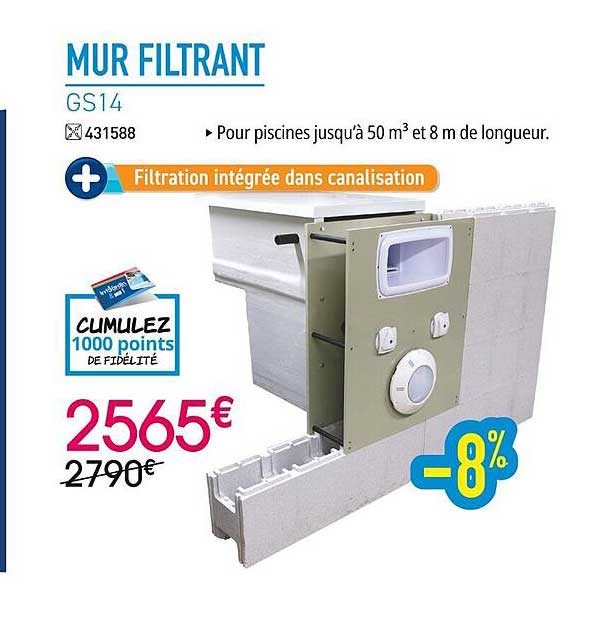 mur filtrant gs14