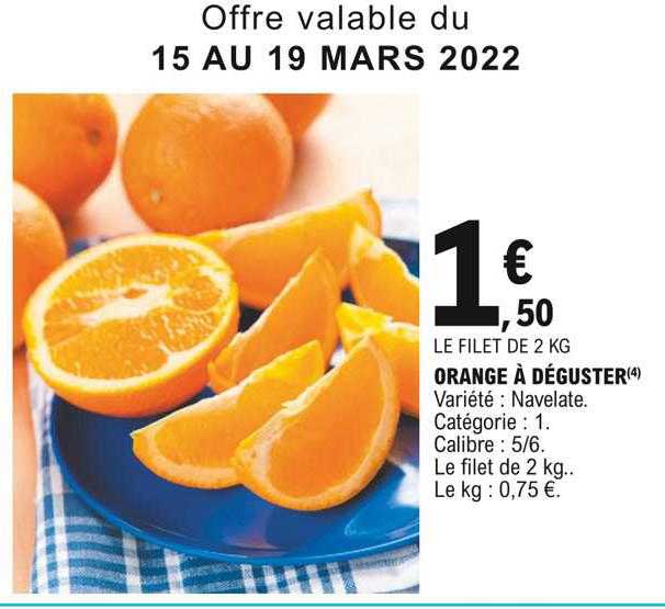 Orange à Déguster Navelate