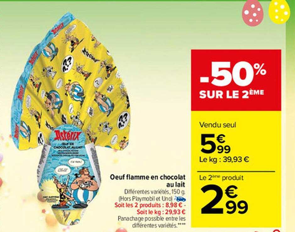 œuf Flamme En Chocolat Au Lait