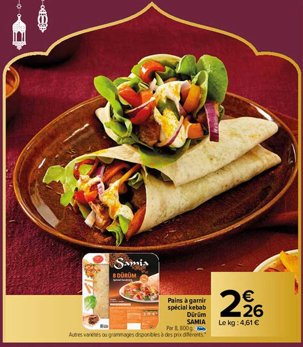 pains à garnir spécial kebab dürüm samia