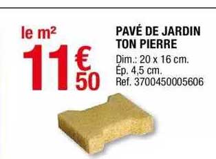 pavé de jardin ton pierre