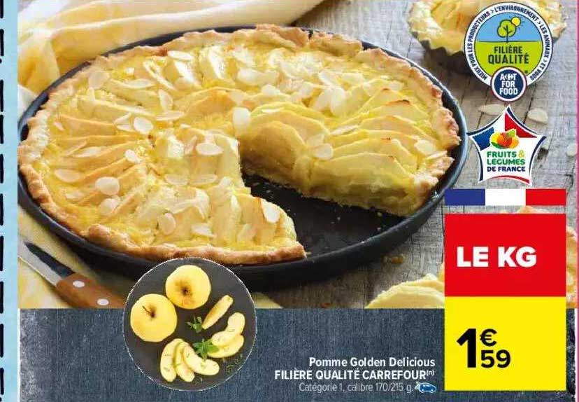 pomme golden delicious filière qualité carrefour