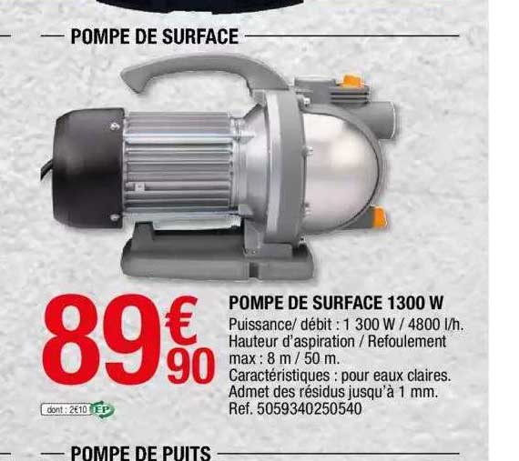 Pompe De Surface 1300 W
