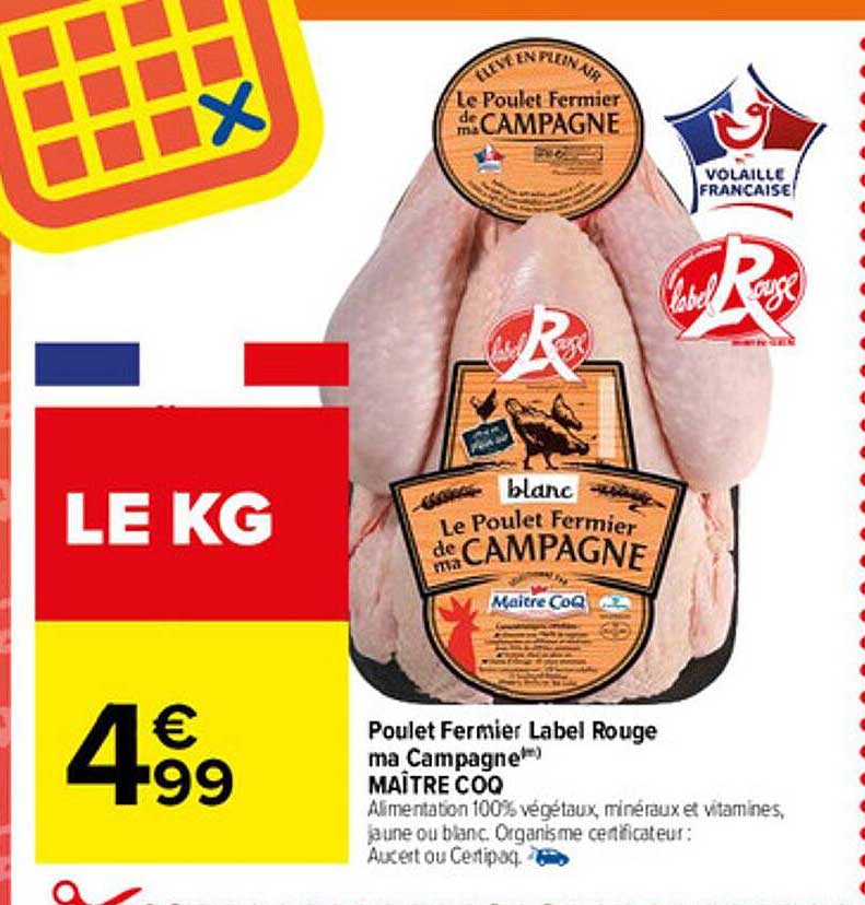 poulet fermier label rouge ma campagne maître coq