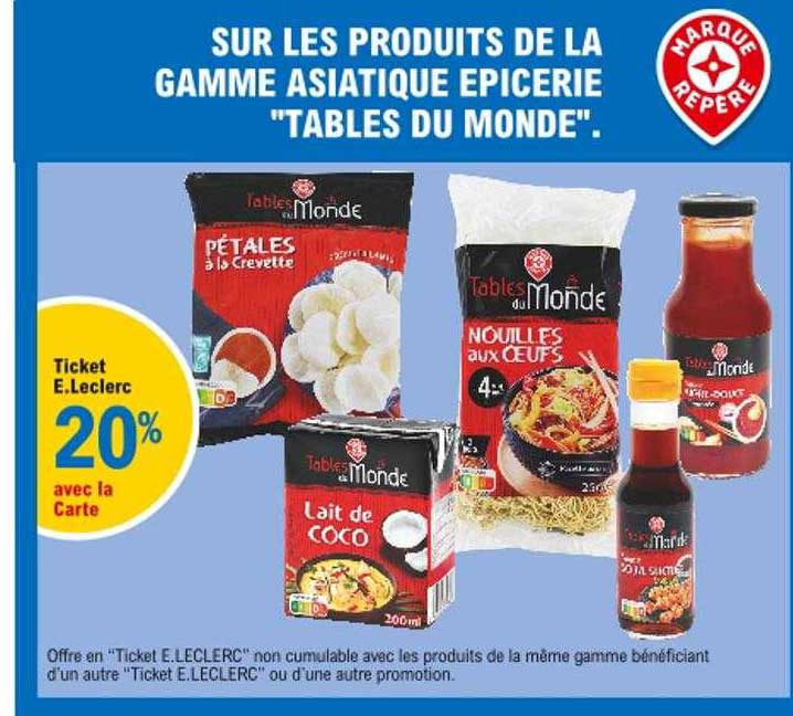 Produits De La Gamme Asiatique épicerie "tables Du Monde"