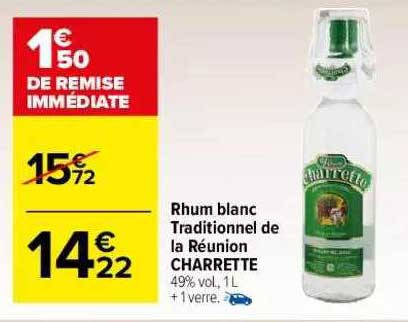 Rhum Blanc Traditionnel De La Réunion Charrette