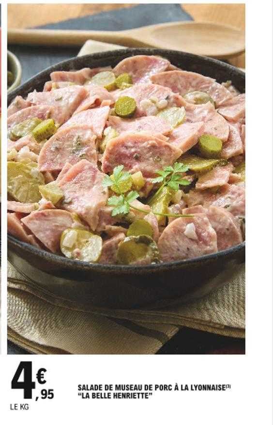 salade de museau de porc à la lyonnaise "la belle henriette"