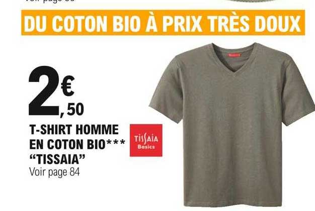 t-shirt homme en coton bio "tissaia"