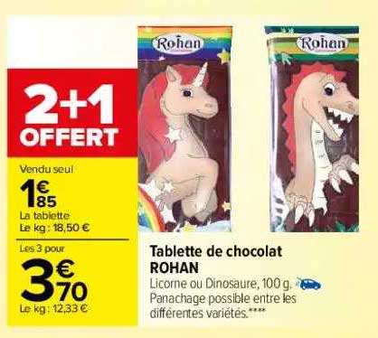 tablette de chocolat rohan