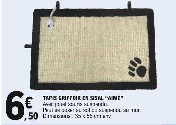 tapis griffoir en sisal "aimé"