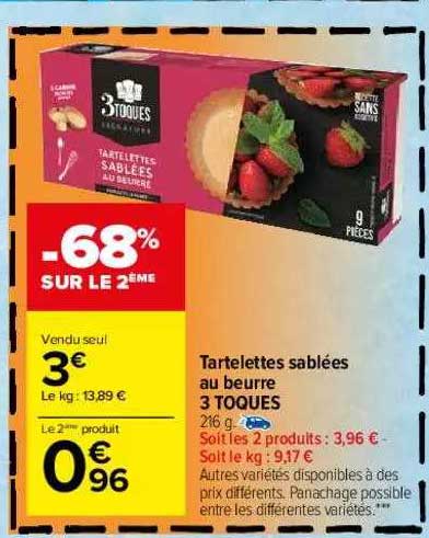 tartelettes sablées au beurre 3 toques