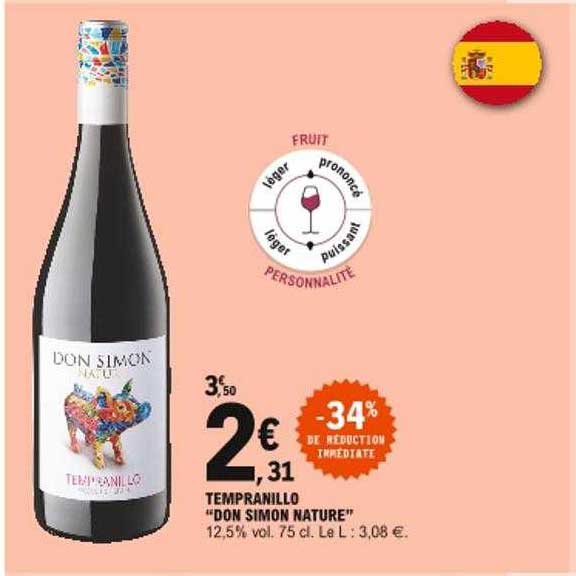 tempranillo "don simon nature"