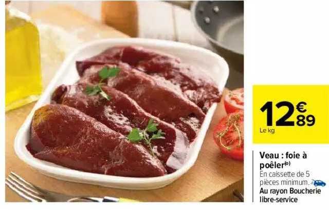 Veau : Foie à Poêler