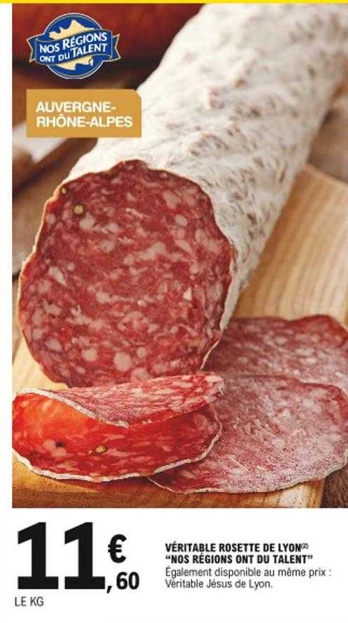 véritable rosette de lyon "nos régions ont du talent"