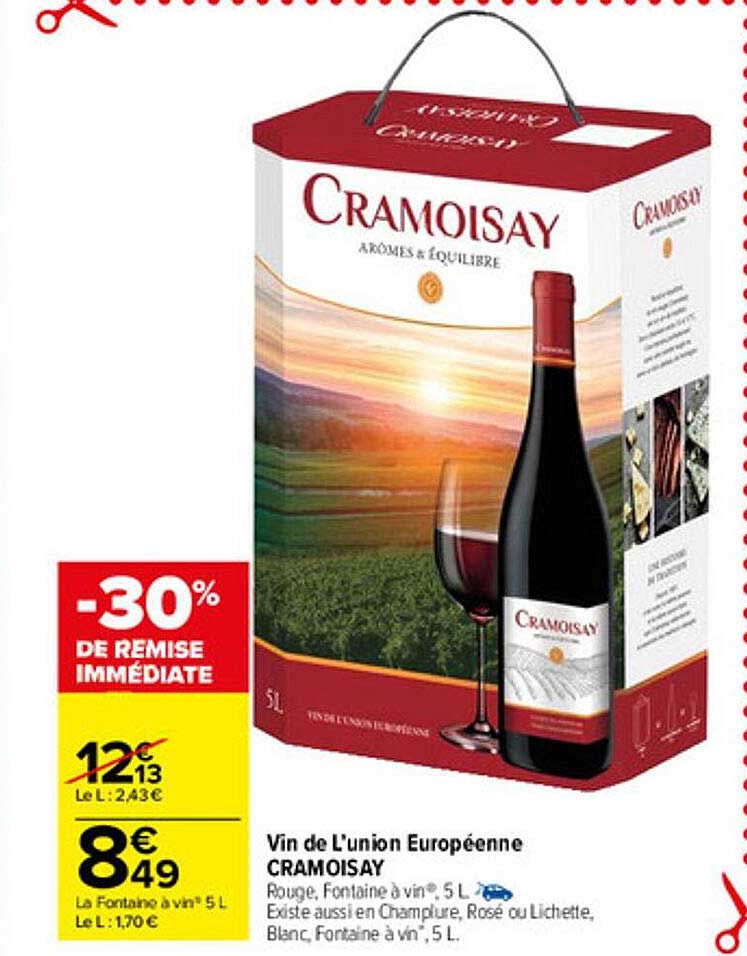 vin de l'union européenne cramoisay
