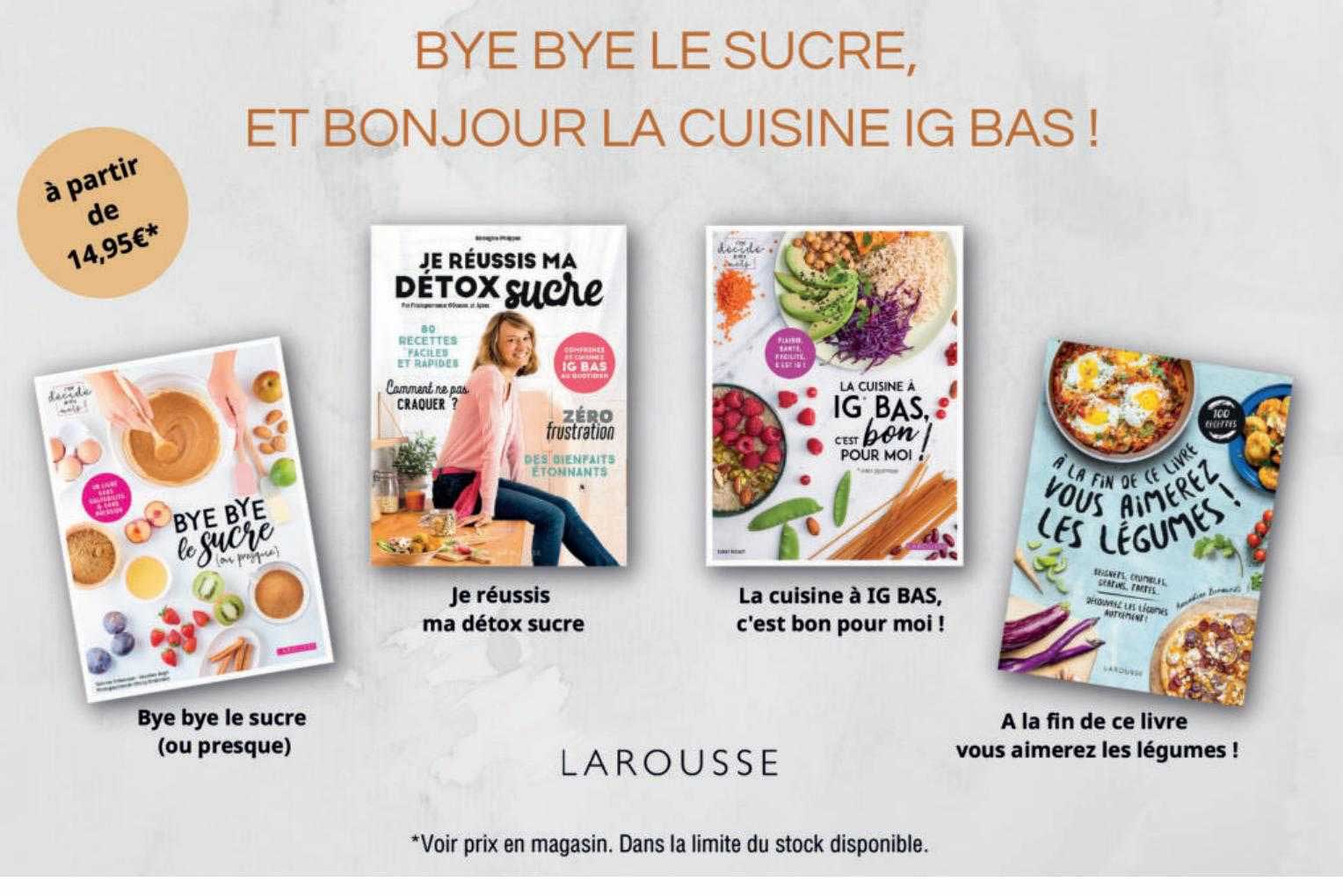 bye bye le sucre, et bonjour la cuisine ig bas !